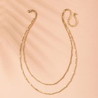 Fashion New Accessories Exaggerated Multi-layer Lock Heart Beauty Tide Alloy Necklace For Women Wholesale main image 3