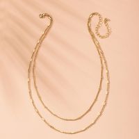 Nuevos Accesorios De Moda Collar De Aleación De Marea De Belleza De Corazón De Bloqueo De Múltiples Capas Exagerado Para Mujeres Al Por Mayor main image 3