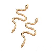 Europäische Und Amerikanische Retro-übertreibung Schlangen Förmige Mode Kreative Persönlichkeit Ohrringe Drachen Förmige Übertreibung Ohrringe Großhandel Ear Rings main image 3