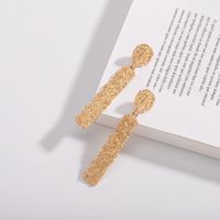 Retro Exaggerated Geometric Carved Texture Long Large Earrings For Women Wholesale main image 6