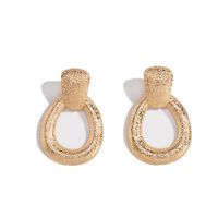 Retro Exaggerated Geometric Carved Texture Long Large Earrings For Women Wholesale main image 3