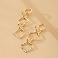 Korea New Simple Geometric Diamond Earrings Wholesale Nihaojewelry main image 1