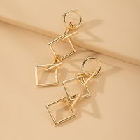 Korea New Simple Geometric Diamond Earrings Wholesale Nihaojewelry main image 4
