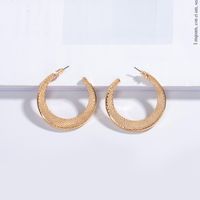 Hot Sale Korea C-shaped Circle Earrings Wholesale Nihaojewelry main image 4