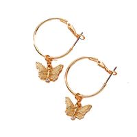 Butterfly New Korea Circle Earrings Wholesale Nihaojewelry main image 6