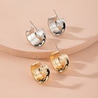 Korea Simple Style Metal  Geometric Trend Earrings Wholesale Nihaojewelry main image 1