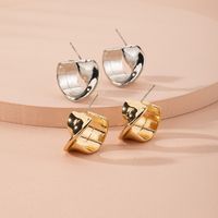 Korea Simple Style Metal  Geometric Trend Earrings Wholesale Nihaojewelry main image 3