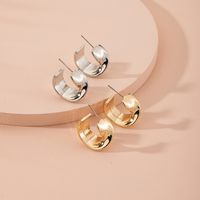 Korea Simple Style Metal  Geometric Trend Earrings Wholesale Nihaojewelry main image 4