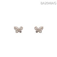 S925 Silver Needle Korea Pearl Butterfly Senior New Trendy  Alloy Earrings For Women main image 6