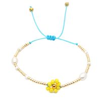 Fashion Natural Pearl Imported Rice Beads Hand-woven Small Daisy Bracelet For Women main image 6