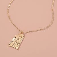 Fashion New Accessories Happy Family Of Three Characters Geometric Retro Wild Necklace For Women main image 4