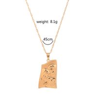 Fashion New Accessories Happy Family Of Three Characters Geometric Retro Wild Necklace For Women main image 6
