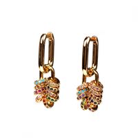 Rainbow Diamond Pendant Earrings Wholesale Nihaojewelry main image 6