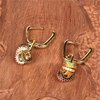 Rainbow Diamond Pendant Earrings Wholesale Nihaojewelry main image 4