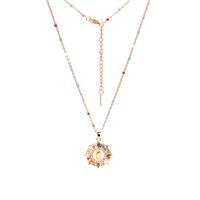 Fashion New Micro-inlaid Colored Diamonds Virgin Mary Pendant Religious Christian Women's Necklace main image 3