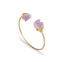 Fashion New Hand-woven Light Purple Natural Stone Bracelet Wholesale Nihaojewelry sku image 1