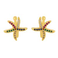 Fashion C-shaped Snake-shaped Sharp Ear Clip Copper Butterfly Earrings For Women sku image 20