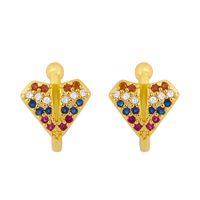 Fashion C-shaped Snake-shaped Sharp Ear Clip Copper Butterfly Earrings For Women sku image 15