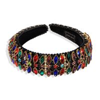 New Ethnic Style Creative Fashion Color Transparent Rhinestone Inlaid Ladies Headband Wholesale Nihaojewelry sku image 1