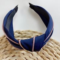 Fashion Hot Sale Korean Wide-brimmed Fabric Knotted Headband Style Simple Headband  Wholesale Nihaojewelry sku image 1