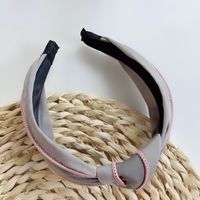 Fashion Hot Sale Korean Wide-brimmed Fabric Knotted Headband Style Simple Headband  Wholesale Nihaojewelry sku image 3