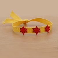 Bracelet En Étoile Tissé À La Main Avec Perles De Riz En Ruban De Style Ethnique Bohème sku image 5