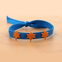 Bracelet En Étoile Tissé À La Main Avec Perles De Riz En Ruban De Style Ethnique Bohème sku image 6