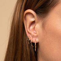 Fashion Stainless Steel Geometric Set Accessories Earrings For Women sku image 1
