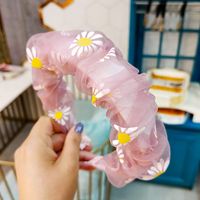 Korean Fashion Daisy Eugen Yarn Sweet Hair Hoop High-end Fold Super Fairy Mesh Yarn Hairpin Hair Headband Wholesale Nihaojewelry sku image 8