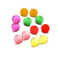 Korean Exaggerated Fashion Acrylic Plastic Candy Color Earrings For Women main image 6