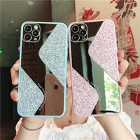 S-shaped Glitter Mirror  Iphone11 Huawei P40pro Candy Color Glass  Phone Case main image 5