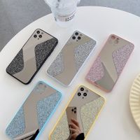 S-shaped Glitter Mirror  Iphone11 Huawei P40pro Candy Color Glass  Phone Case main image 3