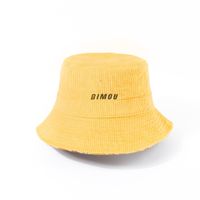 Sombrero Amarillo De Pana De Uso Delantero Y Trasero, Sombrero De Pescador Para Mujer Al Por Mayor sku image 3