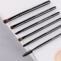 Zoreya Beauty Tools 6 Kleine Sets Klassische Schwarze Holzgriff Kleine Pferde Haar Lidschatten Pinsel Tierhaar Make-up Pinsel main image 4