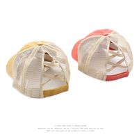 Moda Lavada Malla Desgastada Transpirable Pareja Coreana Salvaje Gorra De Protección Solar De Béisbol Al Aire Libre main image 4