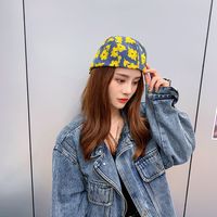 Korean Embroidered Flowers Forward Student Octagonal Hot Selling Cap Beret For Women main image 3