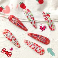 Korean Cherry  Pink Bb Clip Set Wholesale main image 1