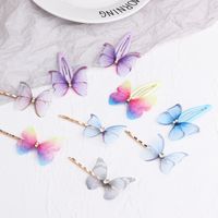 Korean  Children's Colorful Butterfly Bangs Word Clip Top Clip  Set main image 5
