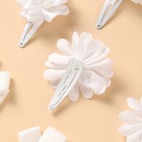 Nouvelles Fleurs Blanches Simples Pour Enfants Jolie Épingle À Cheveux Princesse Sauvage main image 4