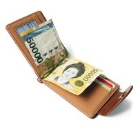 Coréen Vente Chaude Boucle Dollar Sac Court Portefeuille Nouveau Clip En Métal Porte-monnaie Pour Hommes main image 1