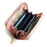 Korean New Fashion Zipper Leisure Small Card Bag Id Card Holder Women's Small Wallet Wholesale main image 2