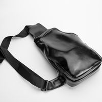 حقيبة صدر جلدية جديدة ذات سعة كبيرة حقيبة قطرية للرجال main image 1