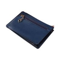 Korean Mini Ultra-thin Fashion Hand Zipper Leather Solid Color Short Men's Wallet main image 3