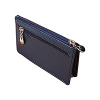 Korean Mini Ultra-thin Fashion Hand Zipper Leather Solid Color Short Men's Wallet main image 5