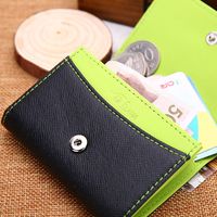 Korean Buckle Multifunctional Thin Mini Wallet Student Coin Purse Card Bag main image 3