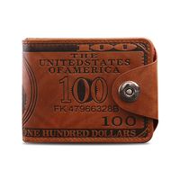 New Pressure Change Short Retro Magnetic Buckle Dollar Pattern Men's Wallet Wholesale main image 3