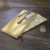 New Buckle Long Wallet Multi-card Position Korean Zipper Clutch Women's Bag Wholesale main image 3