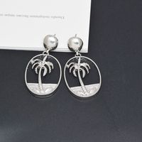 Hot-selling New Arrival All-match Metal Alloy Earrings Europe And America Creative Simple Graceful Metal Hollow Coconut Stud Earrings For Women main image 6