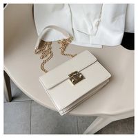 Casual All-match New Trendy Fashion Chain Shoulder Messenger Texture Small Square Bag main image 1