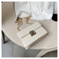 Casual All-match New Trendy Fashion Chain Shoulder Messenger Texture Small Square Bag main image 2